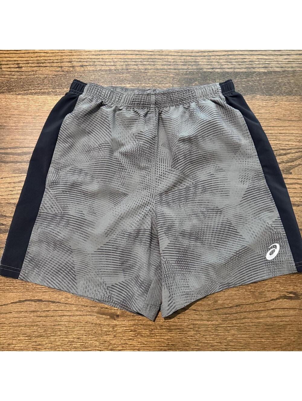 New ASICS Men's PR Lyte Grey & Black 5" Lyte Lined Running Shorts Medium